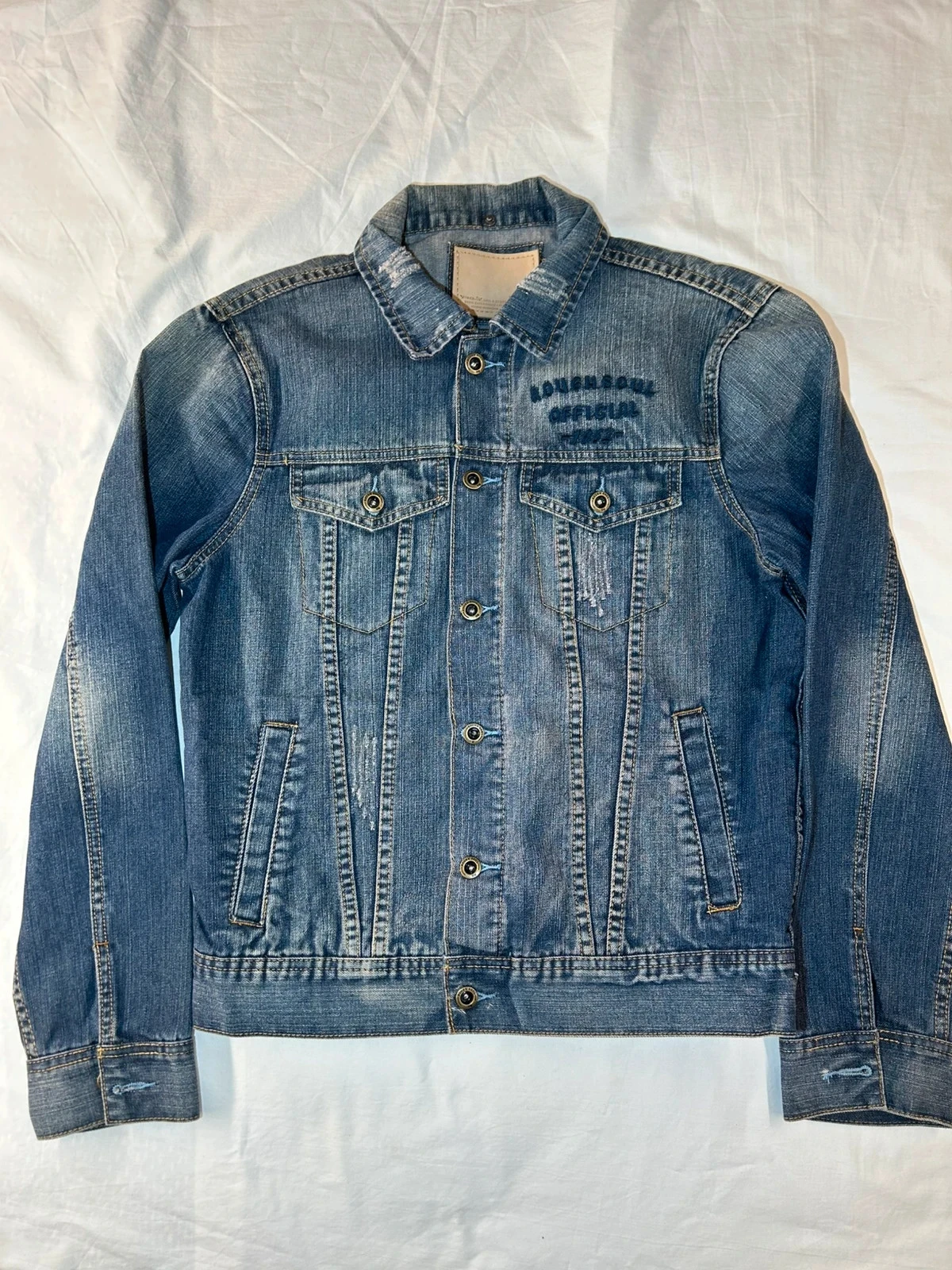 Veste en jean bleu marine rg512